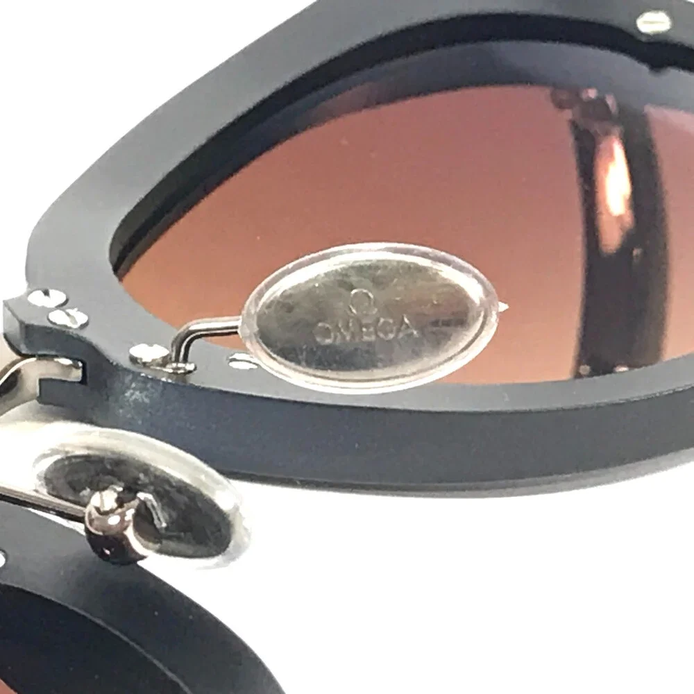 Omega Sunglasses OM0029 91C Matte Black Brushed Gunmetal Frames Gradient Lenses